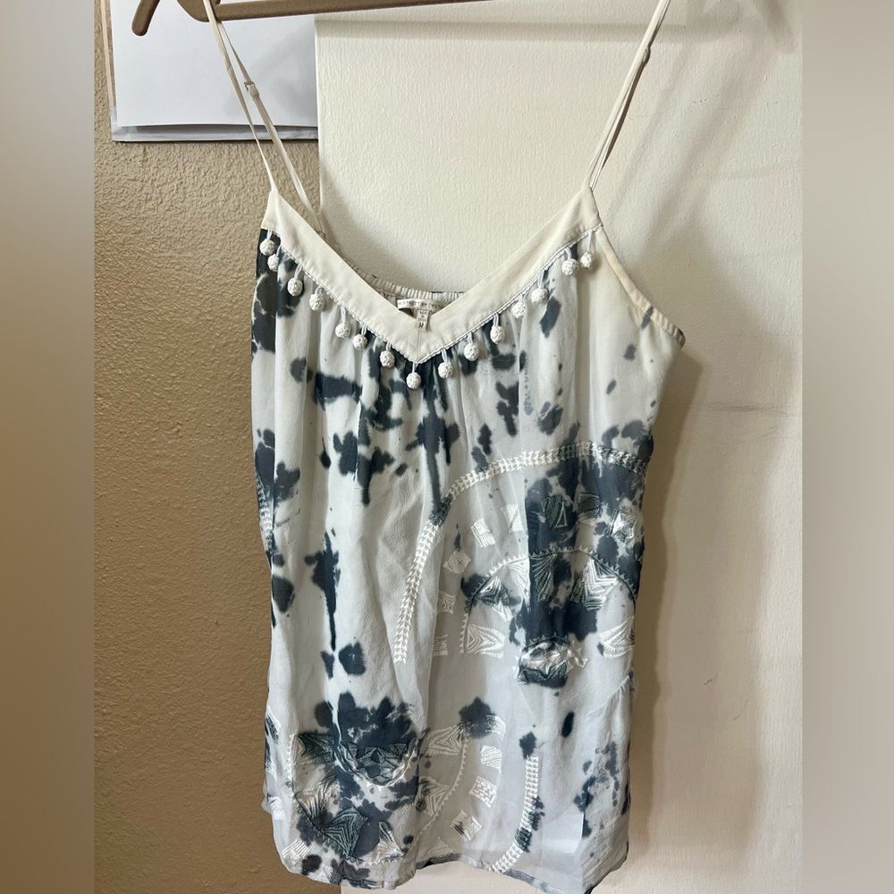 Twelve Street by Cynthia Vincent Silk Cami SzM Y2K Chic Boho Whimsical Fairycore